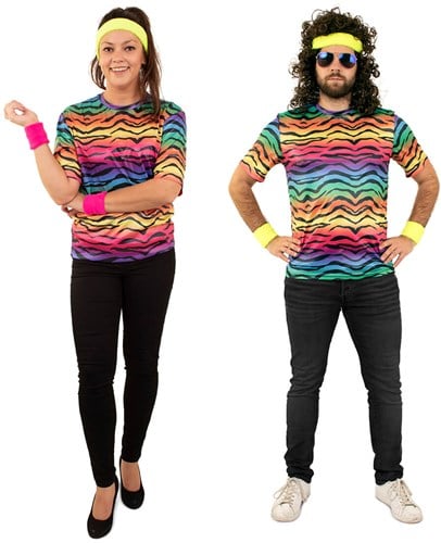 T-Shirt Neon Tijgerprint