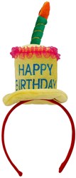 Taarthoedje Happy Birthday op Diadeem