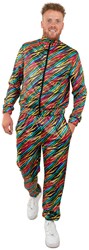 Heren Trainingspak Regenboog Zebra
