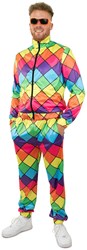 Heren Trainingspak Regenboog Ruit
