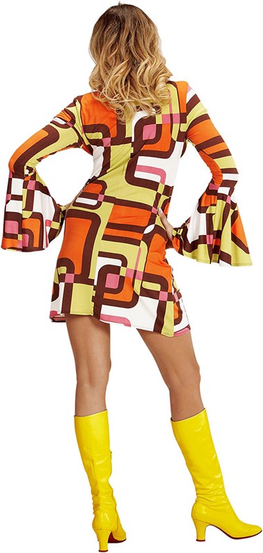 Jurkje Disco Seventies Hippie Retro (achterkant)