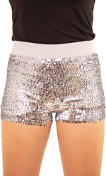 Pailletten Hotpants Zilver