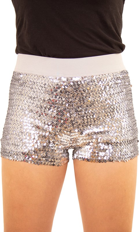 Pailletten Hotpants Zilver
