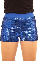 Pailletten Hotpants Blauw