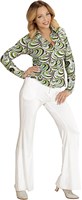 Dames Disco Blouse Seventies Groovy Waves (2)