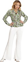 Dames Disco Blouse Seventies Groovy Waves (3)