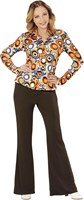 Dames Disco Blouse Seventies Cirkels (2)