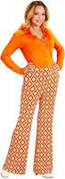 Dames Disco Broek Seventies Groovy Ruit (3)