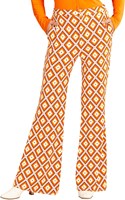 Dames Disco Broek Seventies Groovy Ruit