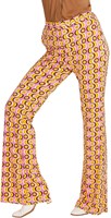 Dames Disco Broek Seventies Groovy Swirl