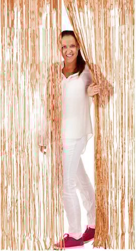 Deurgordijn Folie 2x1mtr Rosé Goud 