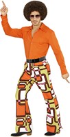 Heren Disco Broek Seventies Hippie Retro (2)
