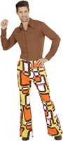 Heren Disco Broek Seventies Hippie Retro (4)