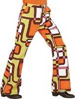 Heren Disco Broek Seventies Hippie Retro