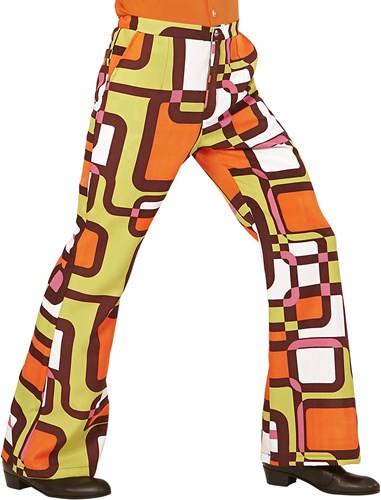 Heren Disco Broek Seventies Hippie Retro