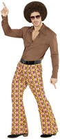 Heren Disco Broek Seventies Groovy Swirl (voorbeeld 2)