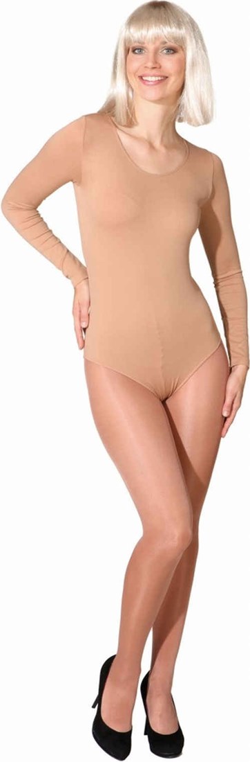 Dames katoenen body 6860 J&C met lange mouw Paars