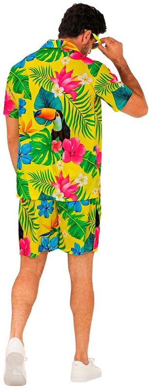 Summer Kostuum Geel met Toekan (achterkant)