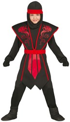 Kinderkostuum Ninja Red Dragon