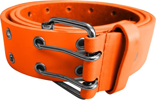 Herenriem Luxe Leder Oranje