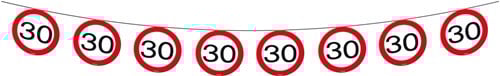 Vlaggenlijn 30 jaar Verkeersbord