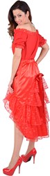 Dames Rok Luxe met Kant Rood (laagjes) 