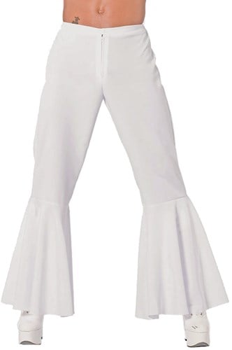 Hippiebroek Heren Wit 