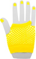 Nethandschoenen Vingerloos Kort Fluor Geel-2
