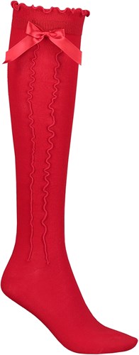 Tiroler Kniekousen Rood voor dames (75% katoen) 