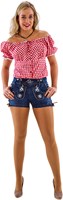 Tiroler Dames Trachten Jeans Kort  