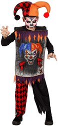 Halloweenkostuum Scary Joker voor kinderen