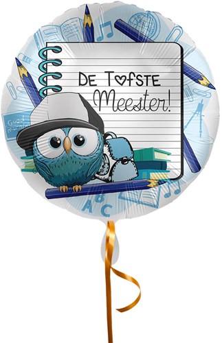 Folieballon De Tofste Meester (43cm)