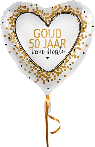 Folieballon Goud 50 Jaar (43cm)