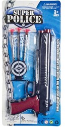 Nep Pistool Zwart 26cm + Pijltjes