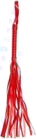 Leren SM Zweepje Rood (30cm)