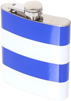 Heupfles Blauw-Wit RVS - 200ml