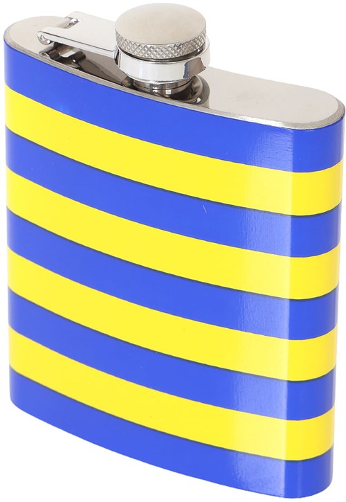 Heupfles Blauw-Geel RVS - 200ml