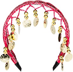 Haarband Zigeuner Luxe Rood