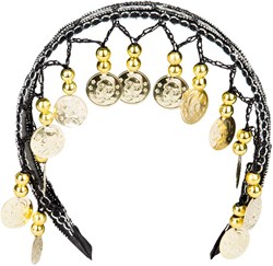 Haarband Zigeuner Luxe Zwart