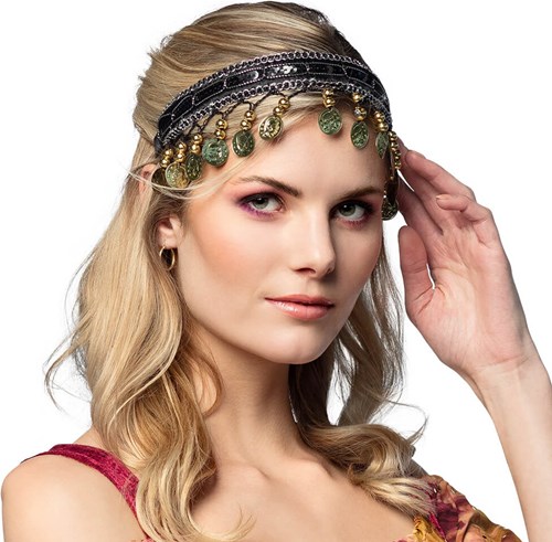 Haarband Zigeuner Luxe Goud (voorbeeld)