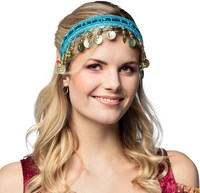 Haarband Zigeuner Luxe Turquoise (voorbeeld)