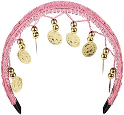 Haarband Zigeuner Luxe Roze