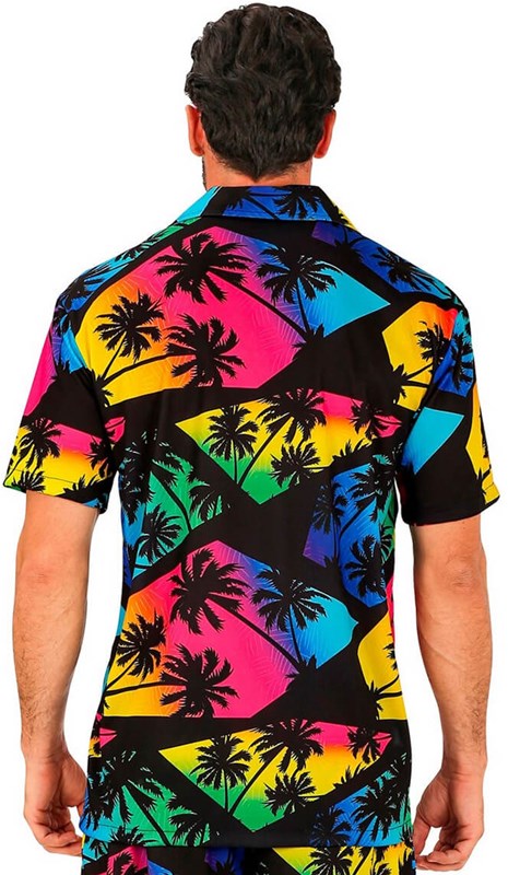Summer Palmtree Shirt Miami Vice (achterkant)