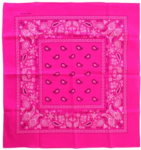Zakdoek Neon Pink - 53x53cm