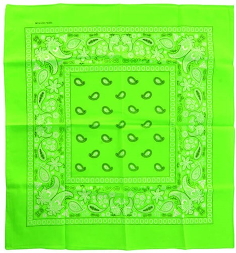 Zakdoek Neon Groen - 53x53cm