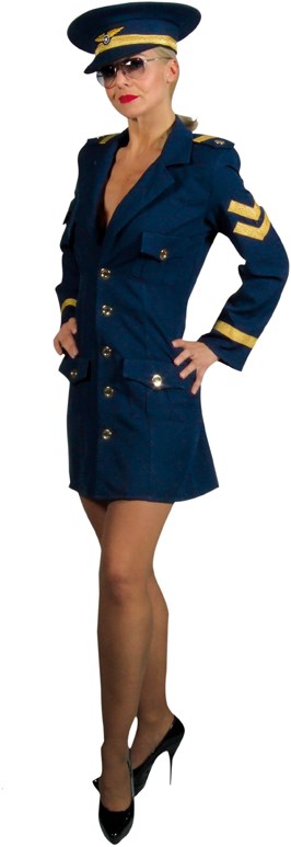 Dameskostuum Pilote Girl Marine