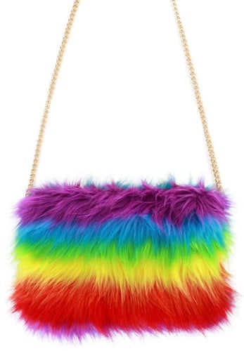 Tasje Regenboog Pluche Luxe