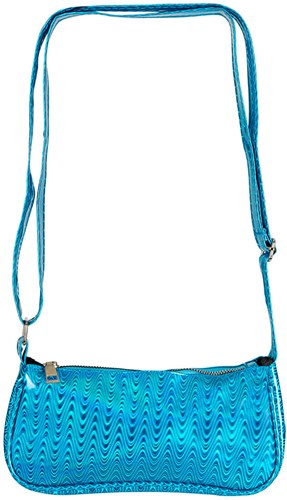 Tasje Glam Wave Turquoise