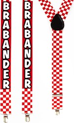 Bretels Brabander Rood-Wit Geblokt