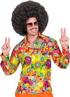 Heren Hippie Blouse Seventies Peace & Love